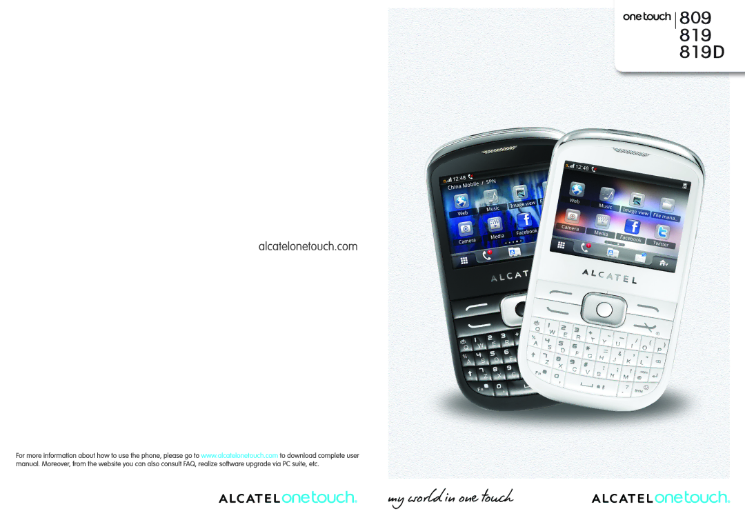 Alcatel 819D manual 