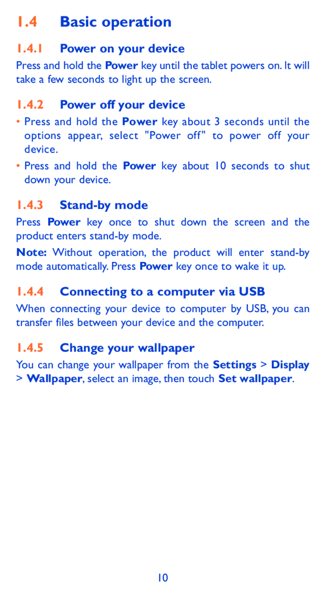 Alcatel 9005X manual Basic operation 