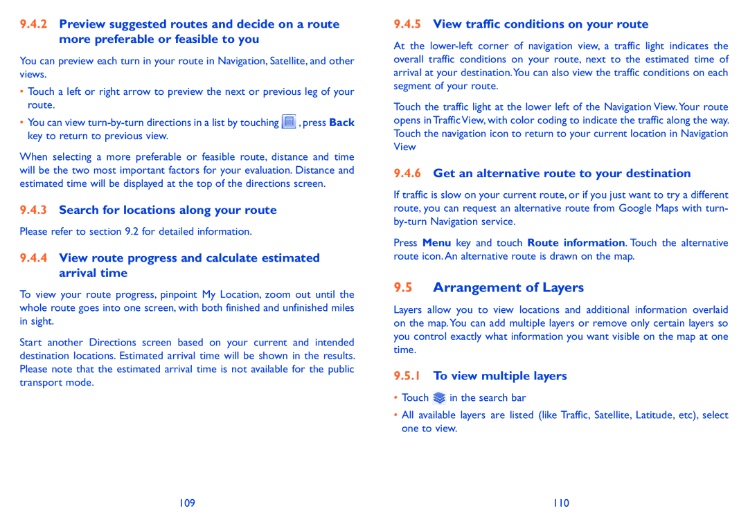 Alcatel 918D manual Arrangement of Layers 