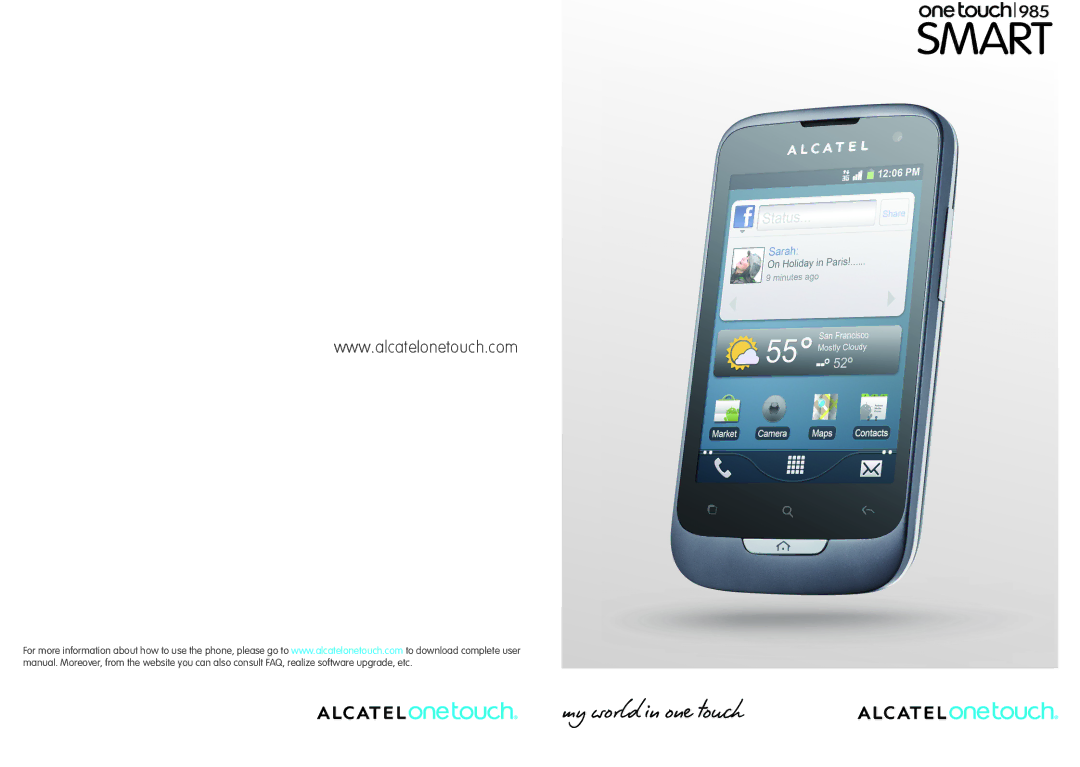 Alcatel 985N, 985D manual 