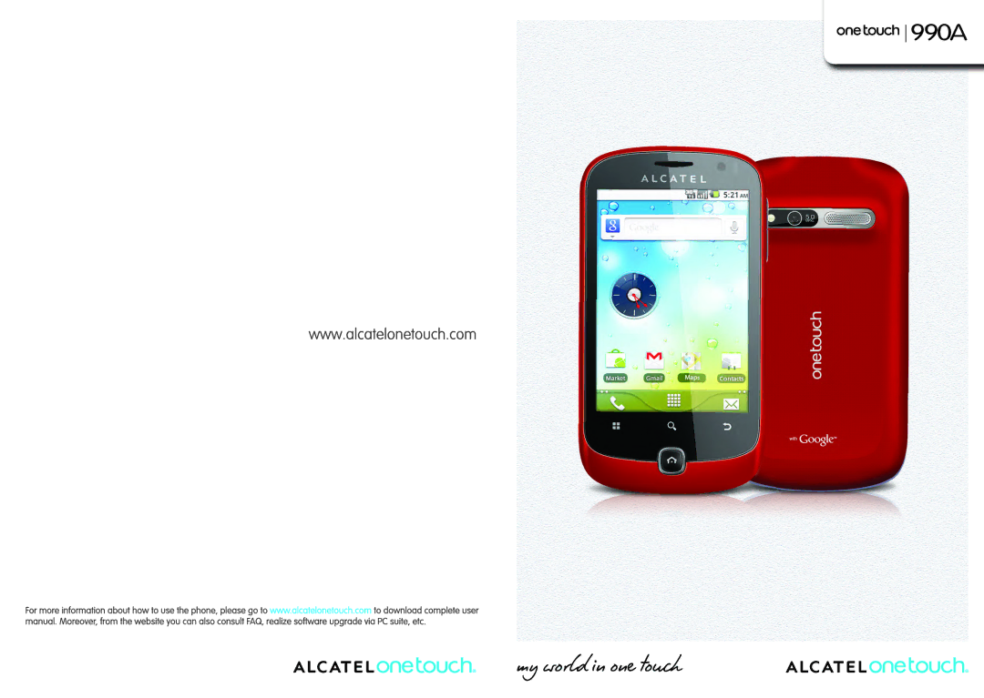 Alcatel 990A, 990S manual 