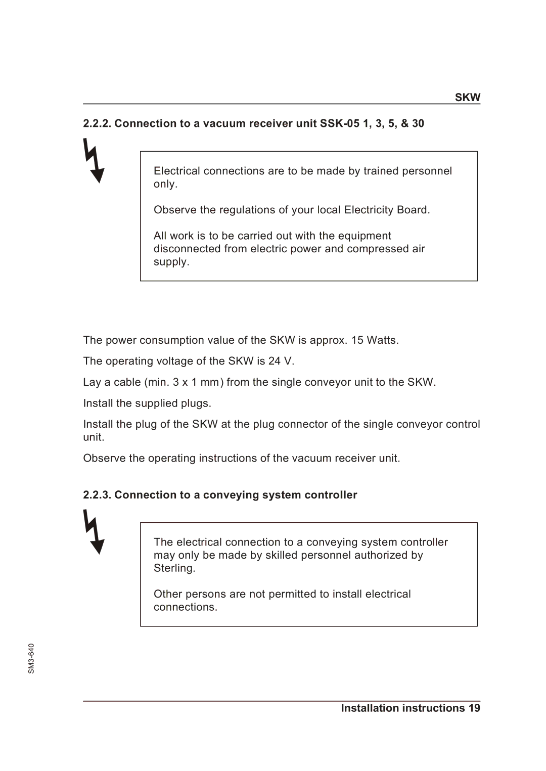 Alcatel Carrier Internetworking Solutions 046-3MS manual Connection to a vacuum receiver unit SSK-05 1, 3, 5 