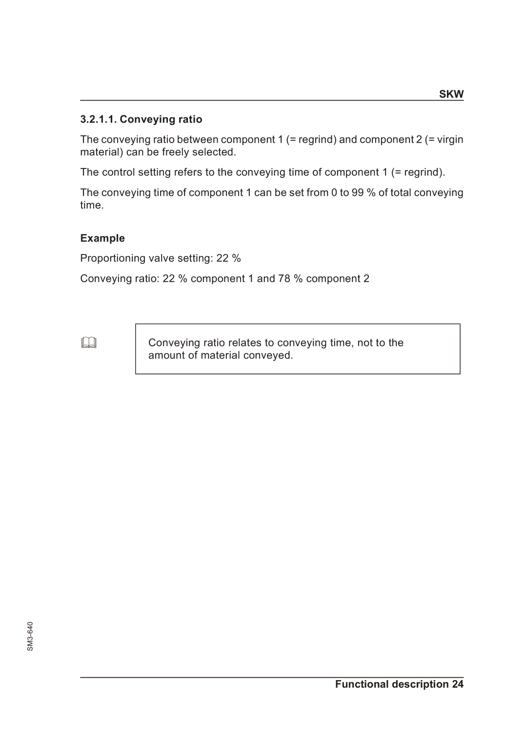 Alcatel Carrier Internetworking Solutions 046-3MS manual Conveying ratio, Example 