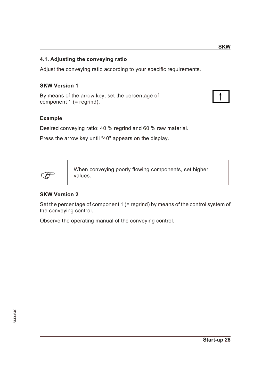 Alcatel Carrier Internetworking Solutions 046-3MS manual Adjusting the conveying ratio, Example 