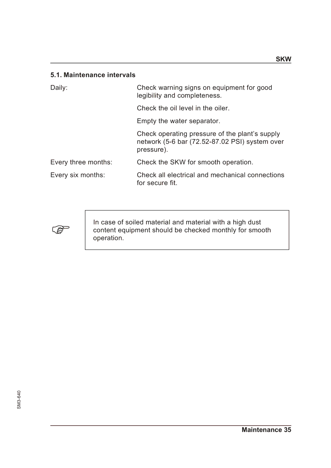 Alcatel Carrier Internetworking Solutions 046-3MS manual Maintenance intervals 