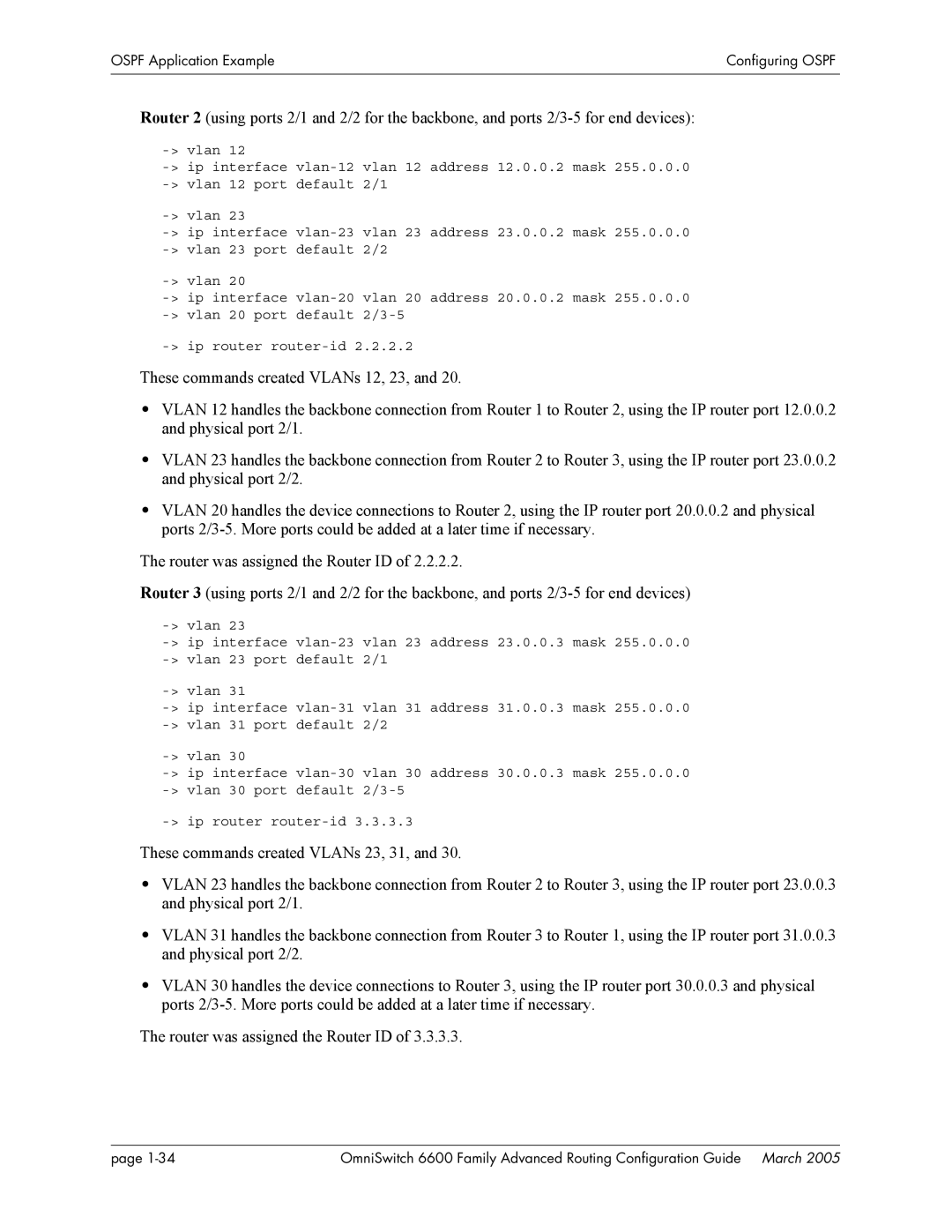 Alcatel Carrier Internetworking Solutions 060187-10 REV D manual Ospf Application ExampleConfiguring Ospf 