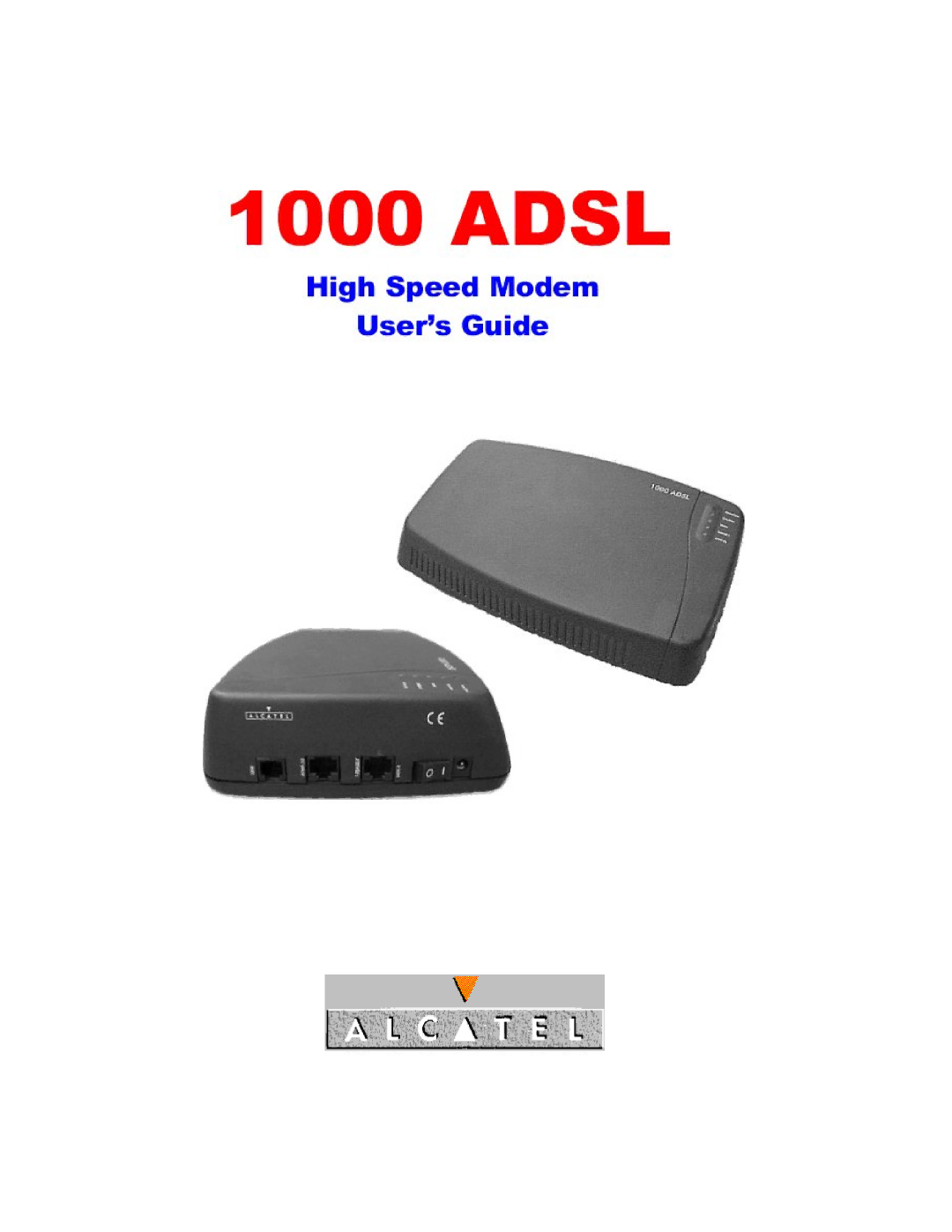 Alcatel Carrier Internetworking Solutions 1000 ADSL manual 