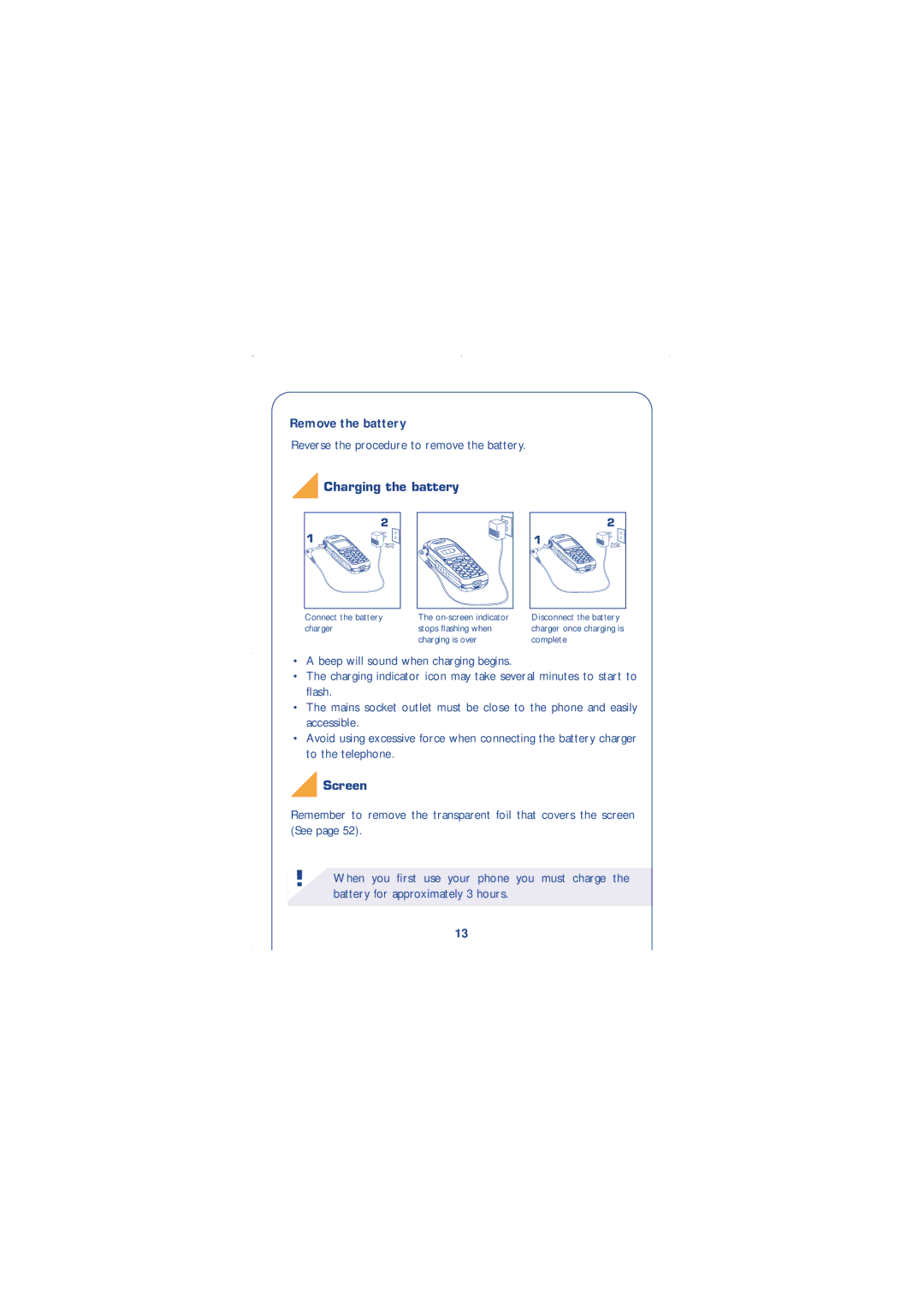 Alcatel Carrier Internetworking Solutions 310 Remove the battery, Reverse the procedure to remove the battery, Screen 