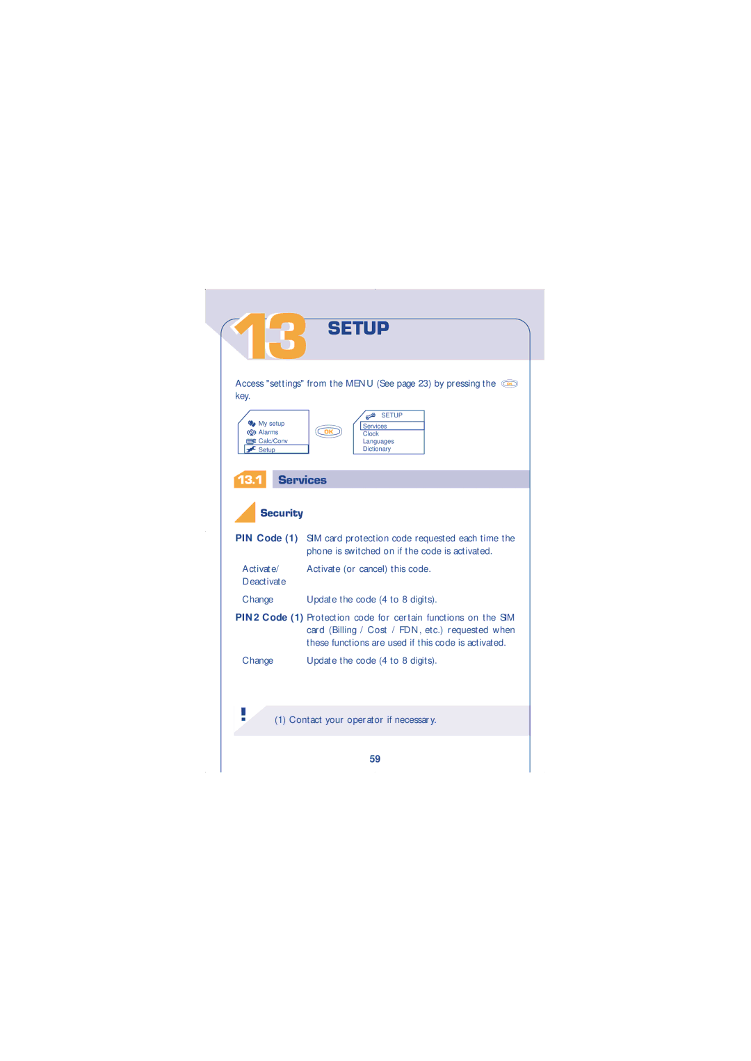 Alcatel Carrier Internetworking Solutions 310 manual Setup, Services, Security 