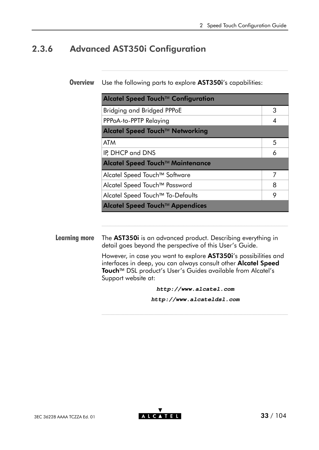 Alcatel Carrier Internetworking Solutions 350I manual Advanced AST350i Configuration, Atm 