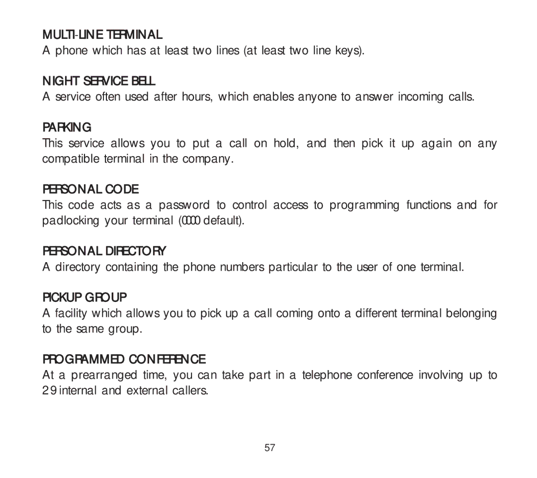 Alcatel Carrier Internetworking Solutions 3AK 19522 manual MULTI-LINE Terminal 