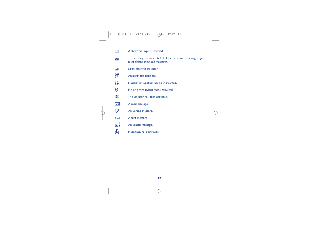 Alcatel Carrier Internetworking Solutions 4068, 4039, 4038 manual XG1GB20/11 21/11/02 0644 