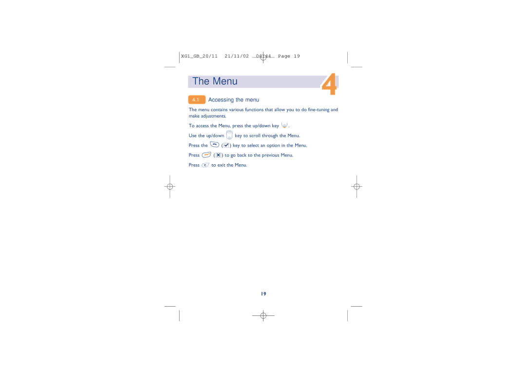 Alcatel Carrier Internetworking Solutions 4068, 4039, 4038 manual Menu, Accessing the menu 