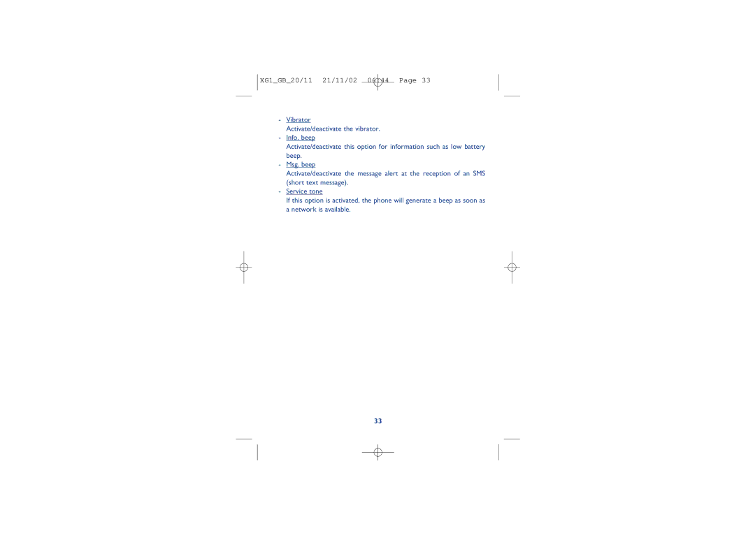 Alcatel Carrier Internetworking Solutions 4038, 4068, 4039 manual XG1GB20/11 21/11/02 0644 