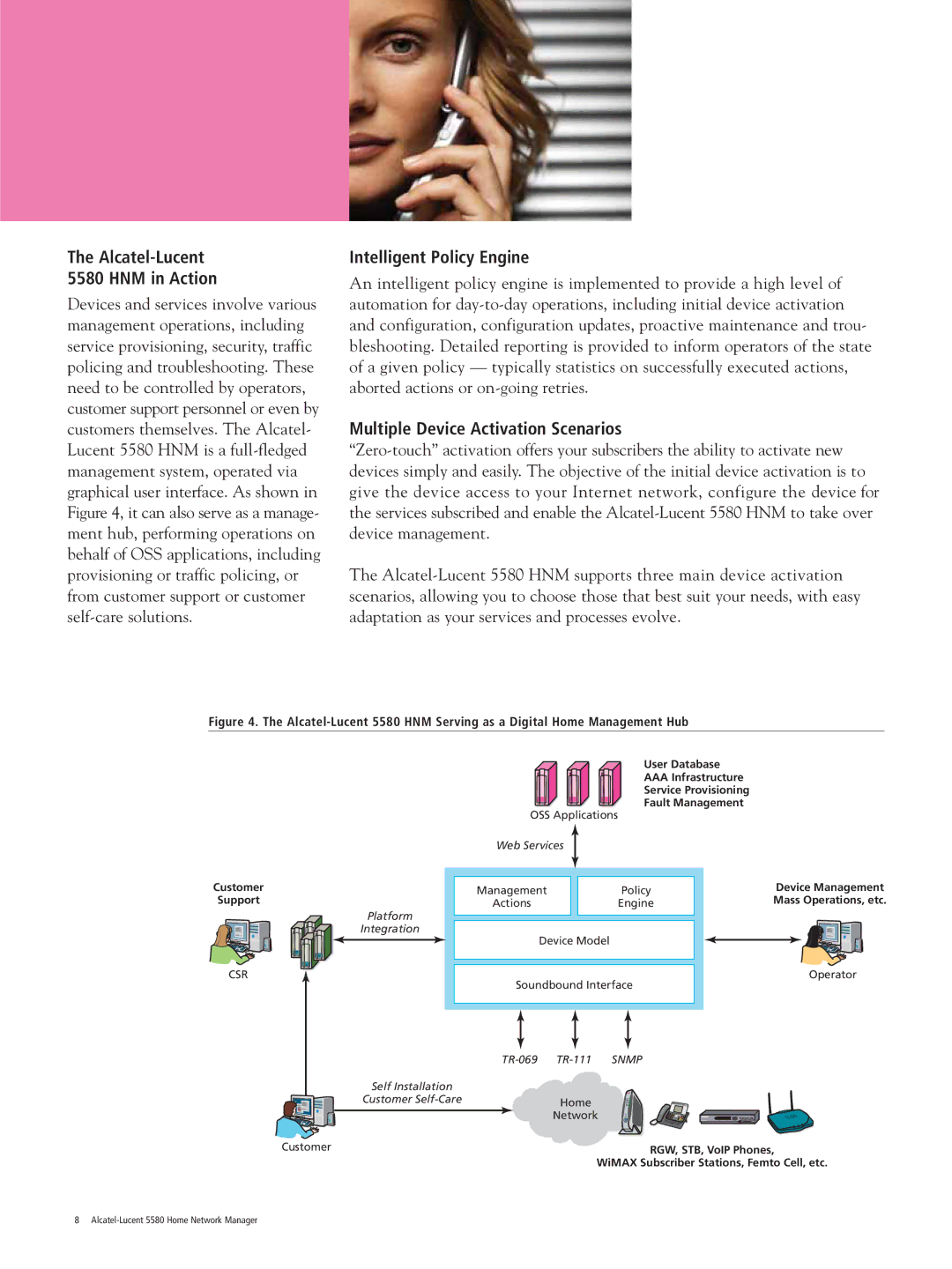 Alcatel Carrier Internetworking Solutions 5580 manual Alcatel-Lucent HNM in Action, Intelligent Policy Engine 