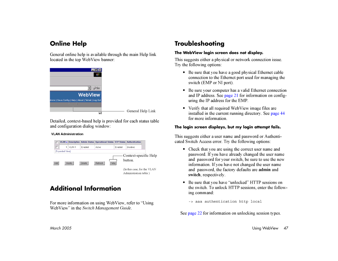 Alcatel Carrier Internetworking Solutions 7700, 7800 manual Online Help, Additional Information, Troubleshooting 