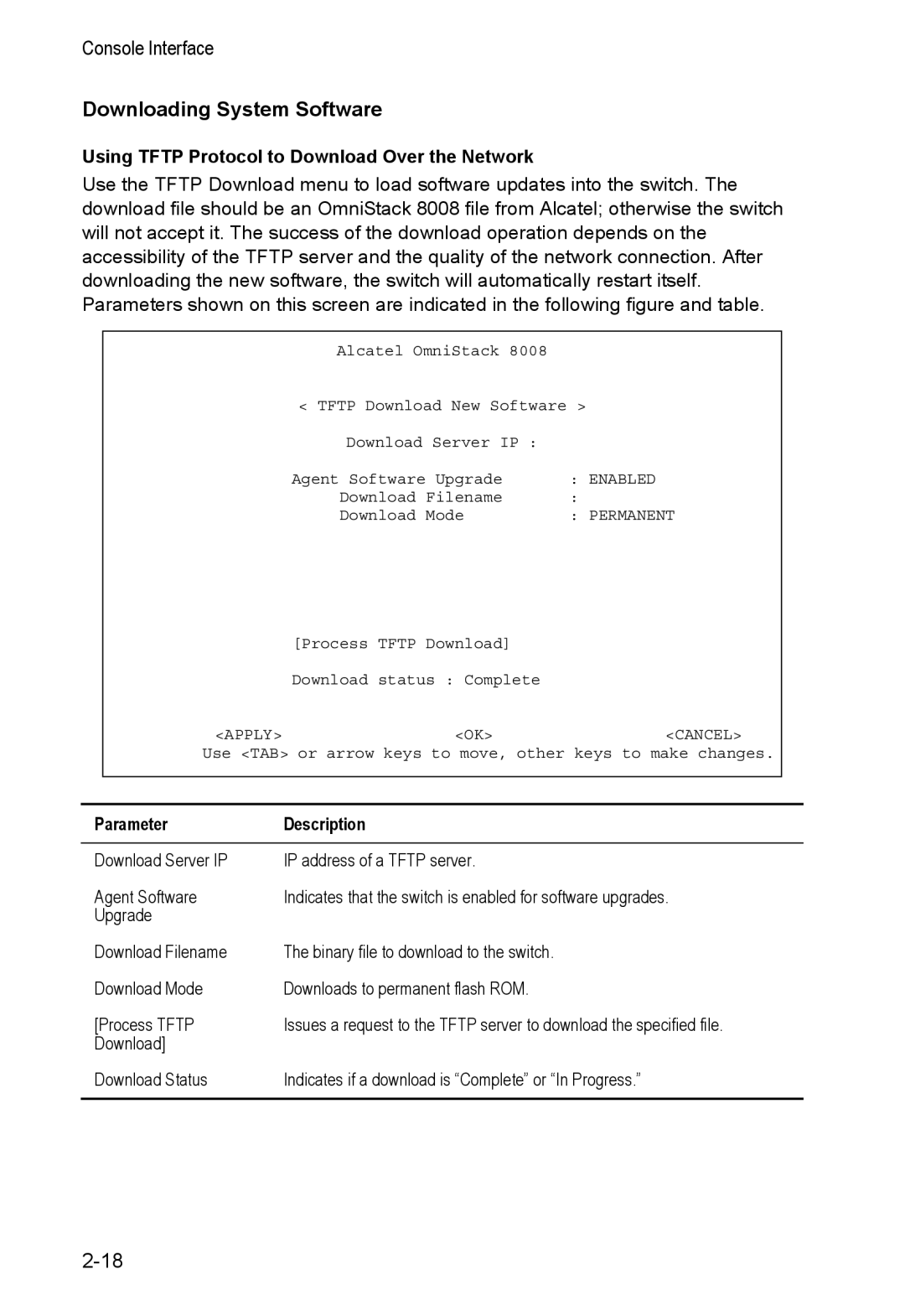 Alcatel Carrier Internetworking Solutions 8008 manual Downloading System Software 