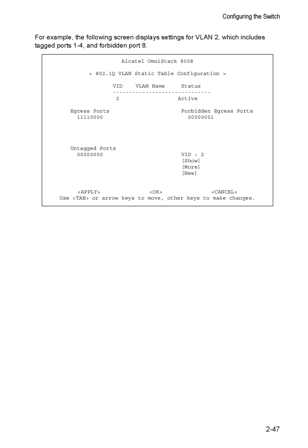 Alcatel Carrier Internetworking Solutions 8008 manual Configuring the Switch 