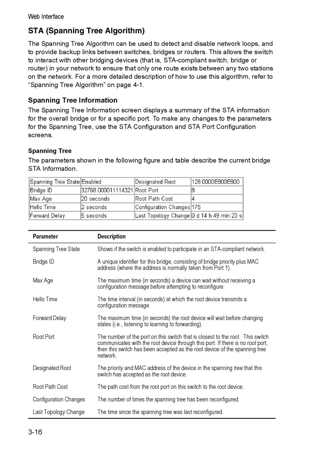 Alcatel Carrier Internetworking Solutions 8008 manual STA Spanning Tree Algorithm, Spanning Tree Information 