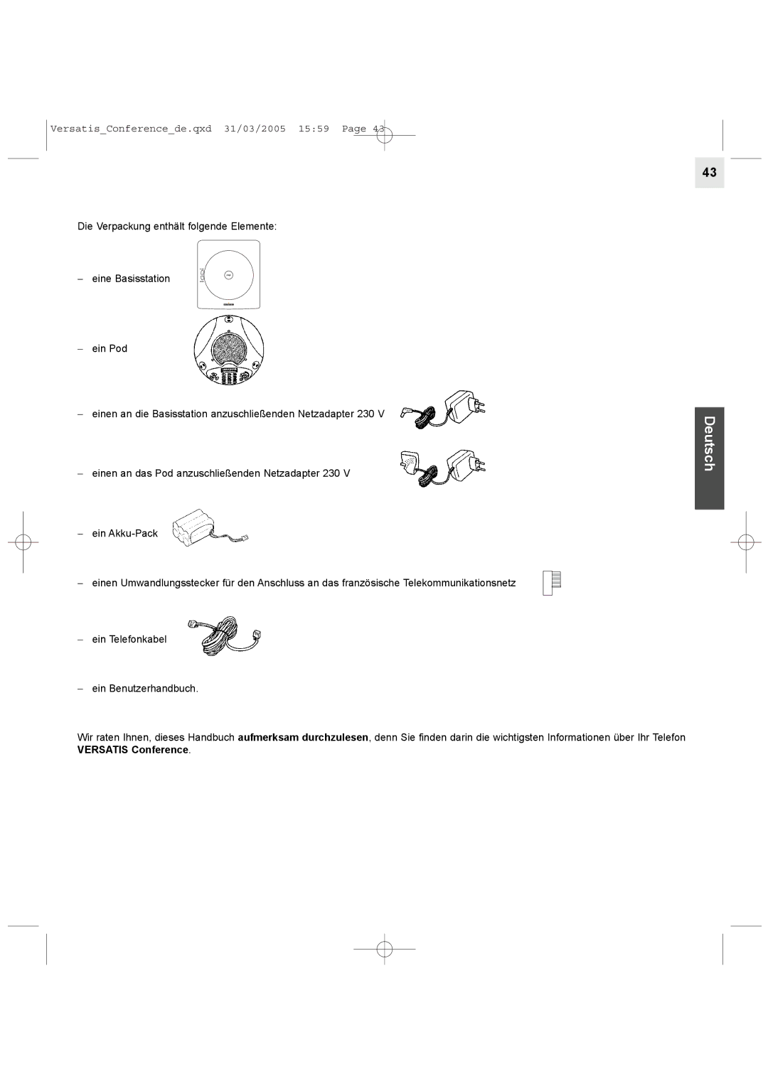 Alcatel Carrier Internetworking Solutions Conference Phone manual Deutsch 