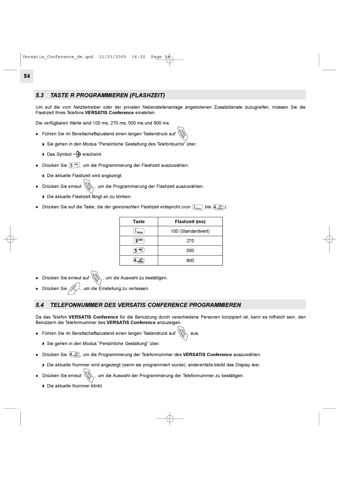 Alcatel Carrier Internetworking Solutions Conference Phone manual Taste R Programmieren Flashzeit 