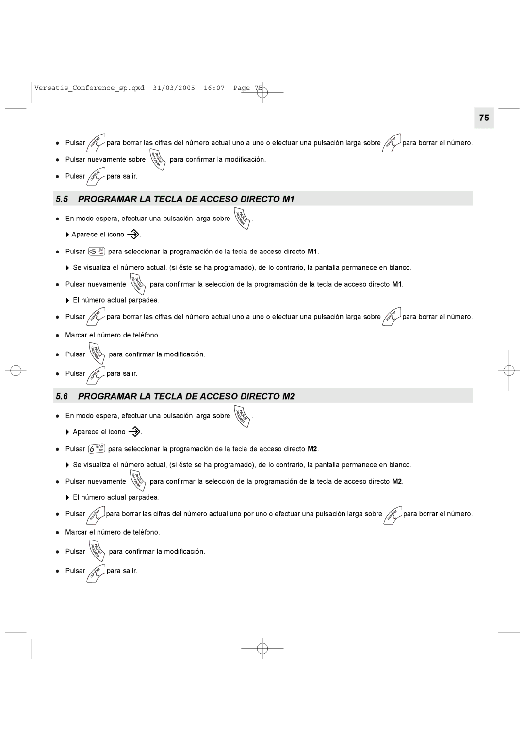 Alcatel Carrier Internetworking Solutions Conference Phone manual Programar LA Tecla DE Acceso Directo M1 