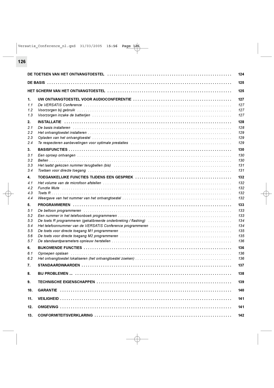 Alcatel Carrier Internetworking Solutions Conference Phone manual De Toetsen Van Het Ontvangtoestel 