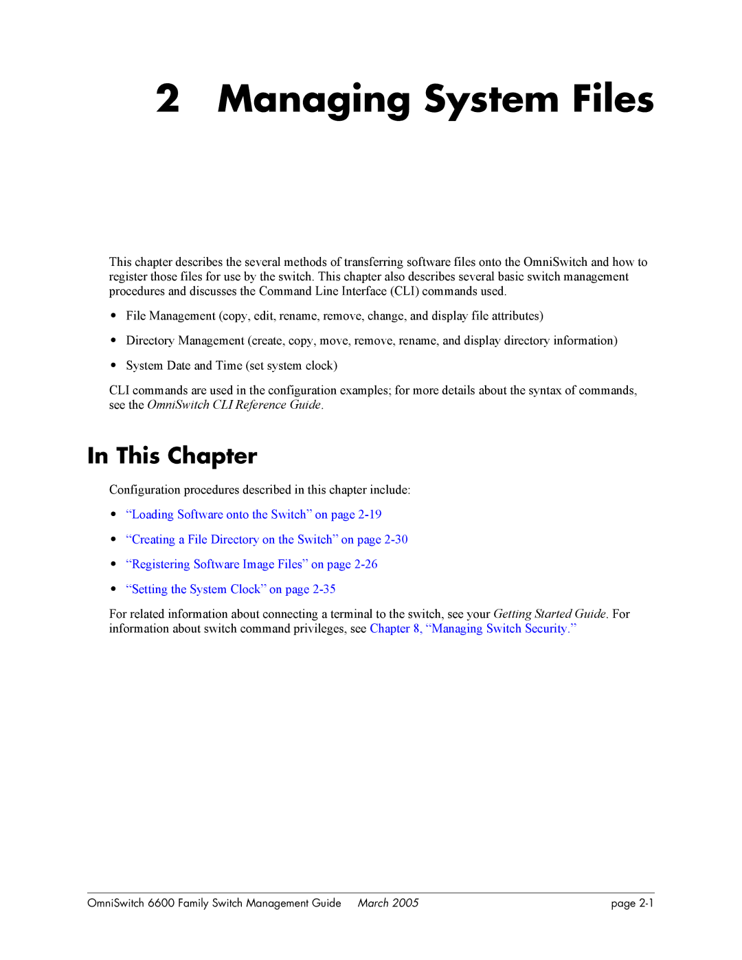 Alcatel Carrier Internetworking Solutions omniswitch manual Managing System Files 