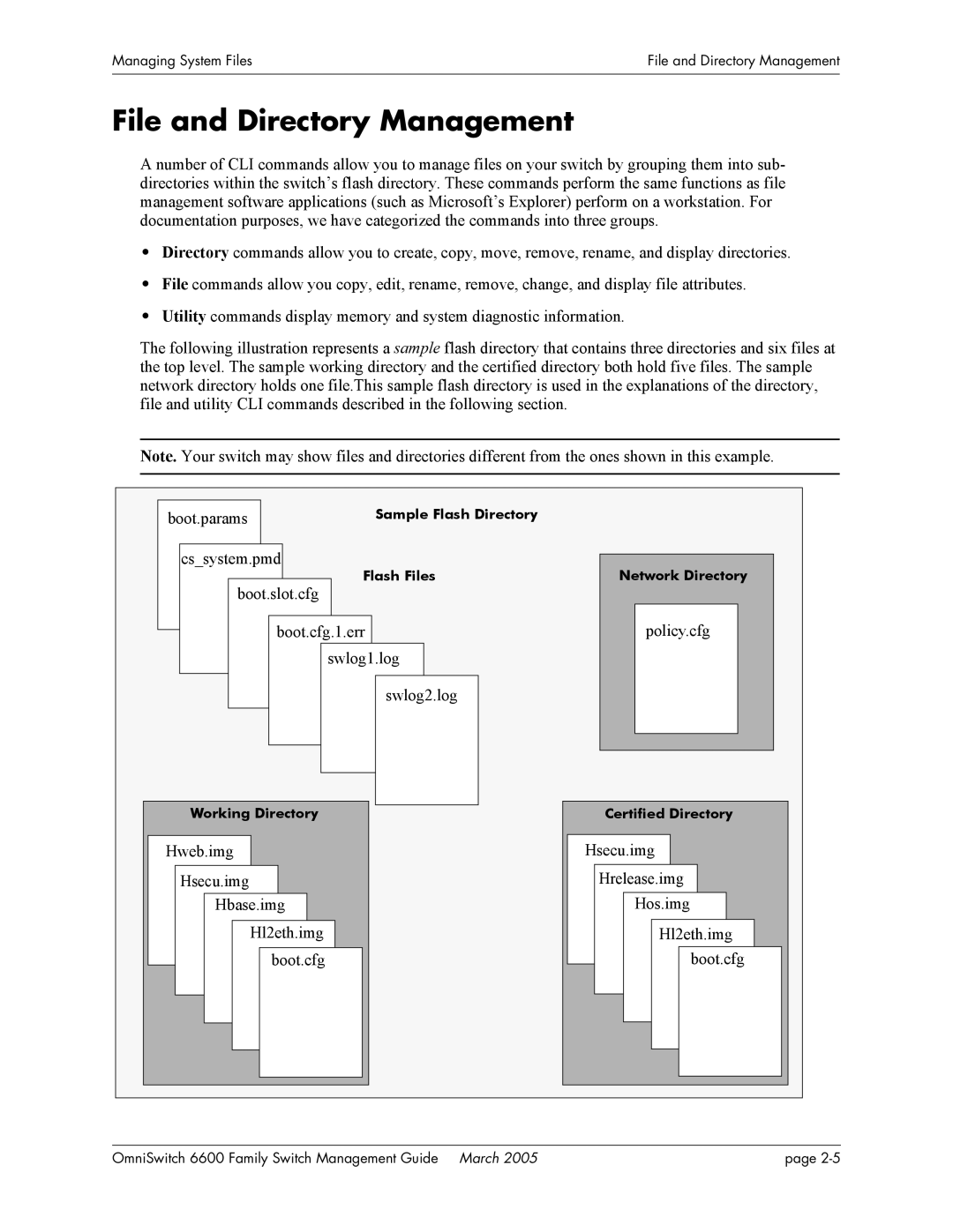 Alcatel Carrier Internetworking Solutions omniswitch manual File and Directory Management, Boot.params 