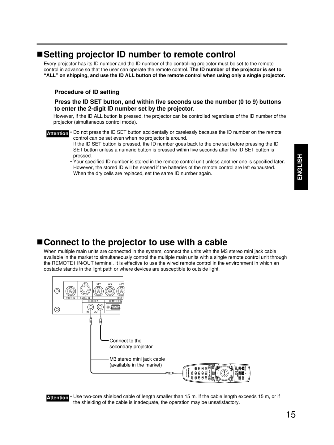 Alcatel Carrier Internetworking Solutions TQBJ0223 manual Setting projector ID number to remote control 