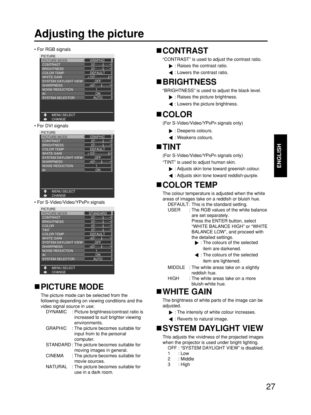 Alcatel Carrier Internetworking Solutions TQBJ0223 manual Adjusting the picture 