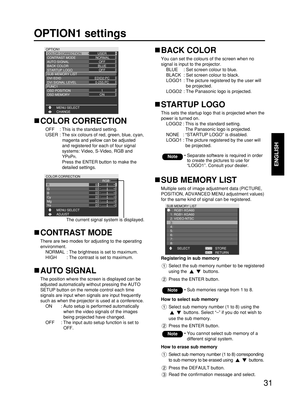 Alcatel Carrier Internetworking Solutions TQBJ0223 manual OPTION1 settings 