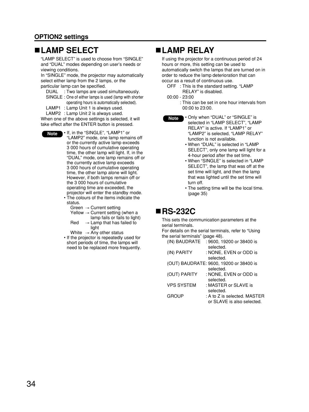 Alcatel Carrier Internetworking Solutions TQBJ0223 manual Lamp Select, Lamp Relay, RS-232C 