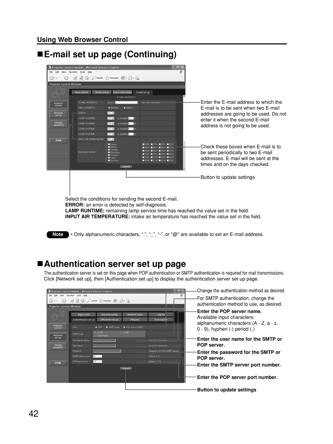 Alcatel Carrier Internetworking Solutions TQBJ0223 manual Mail set up page Continuing, Authentication server set up 