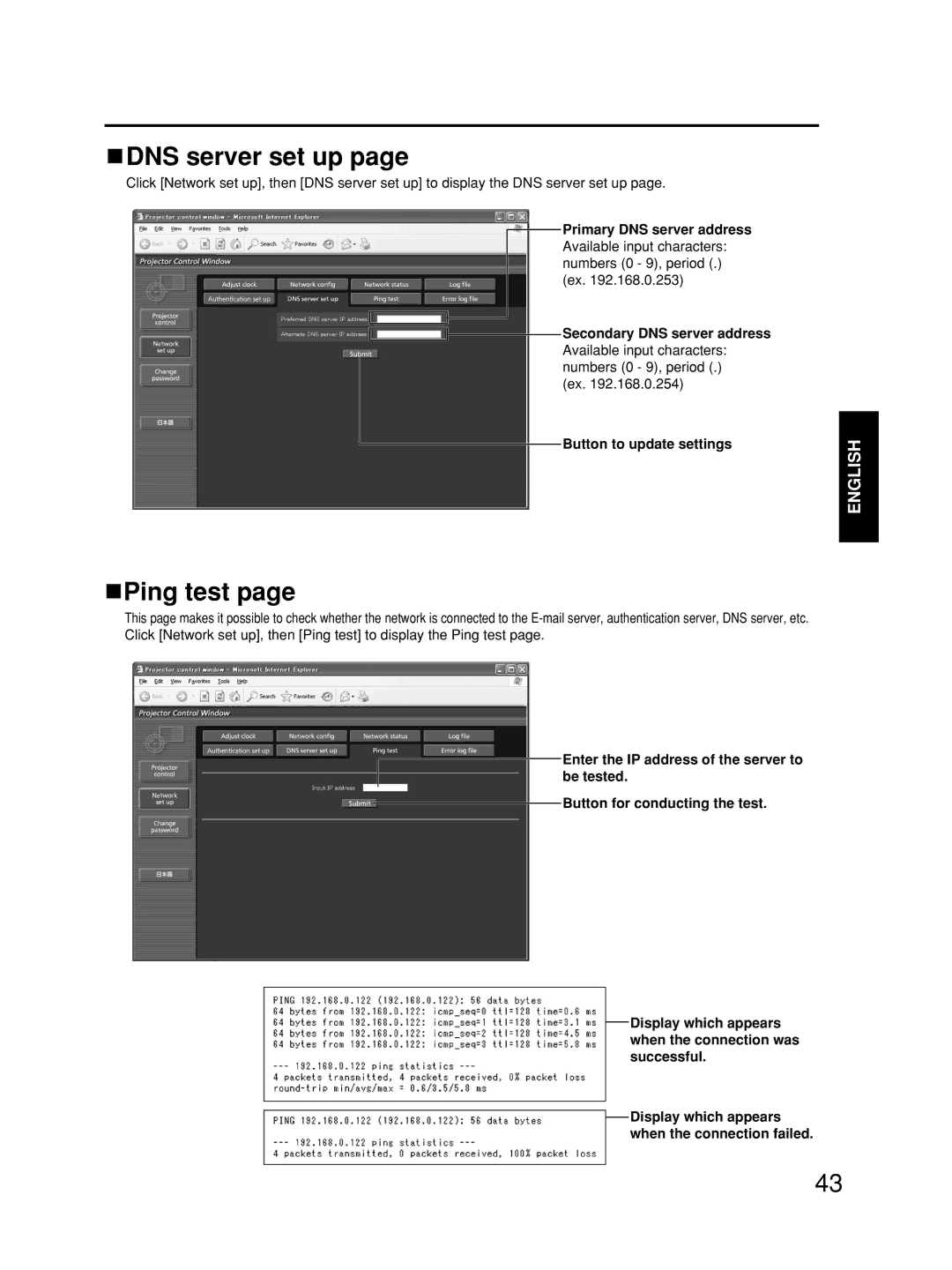 Alcatel Carrier Internetworking Solutions TQBJ0223 manual DNS server set up, Ping test 