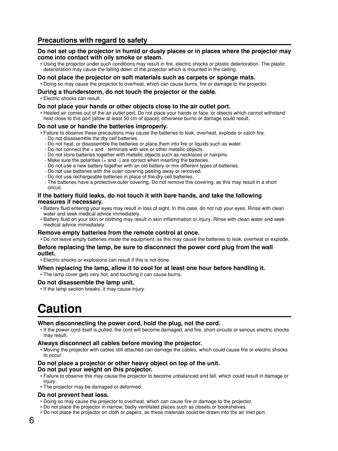 Alcatel Carrier Internetworking Solutions TQBJ0223 Do not use or handle the batteries improperly, Do not prevent heat loss 