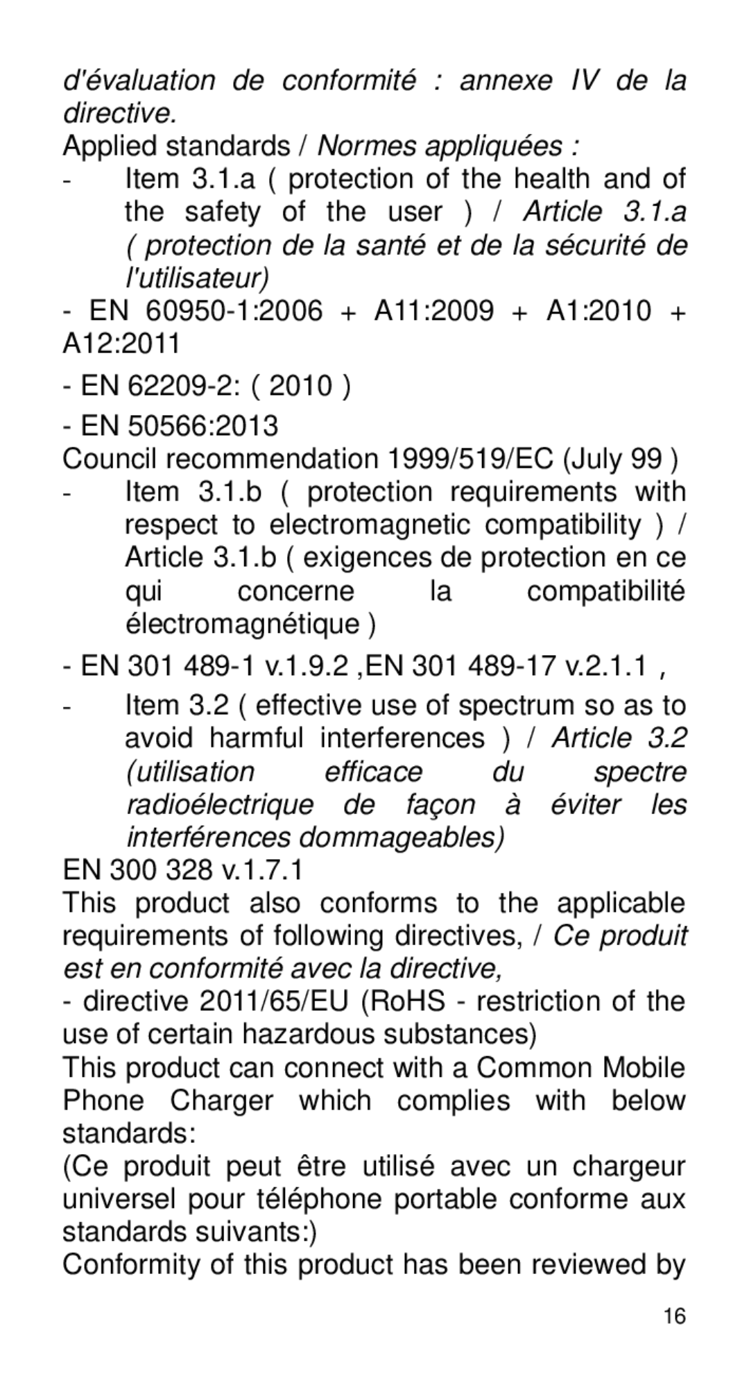 Alcatel Home V101 manual Dévaluation de conformité annexe IV de la directive 