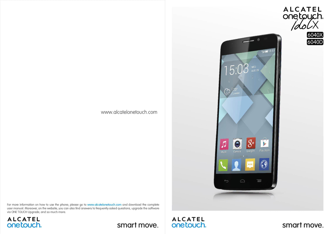 Alcatel IDOL X manual 