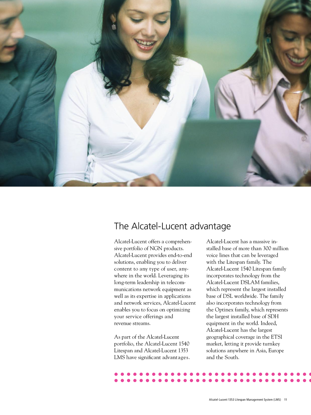 Alcatel-Lucent 1353 manual Alcatel-Lucent advantage 