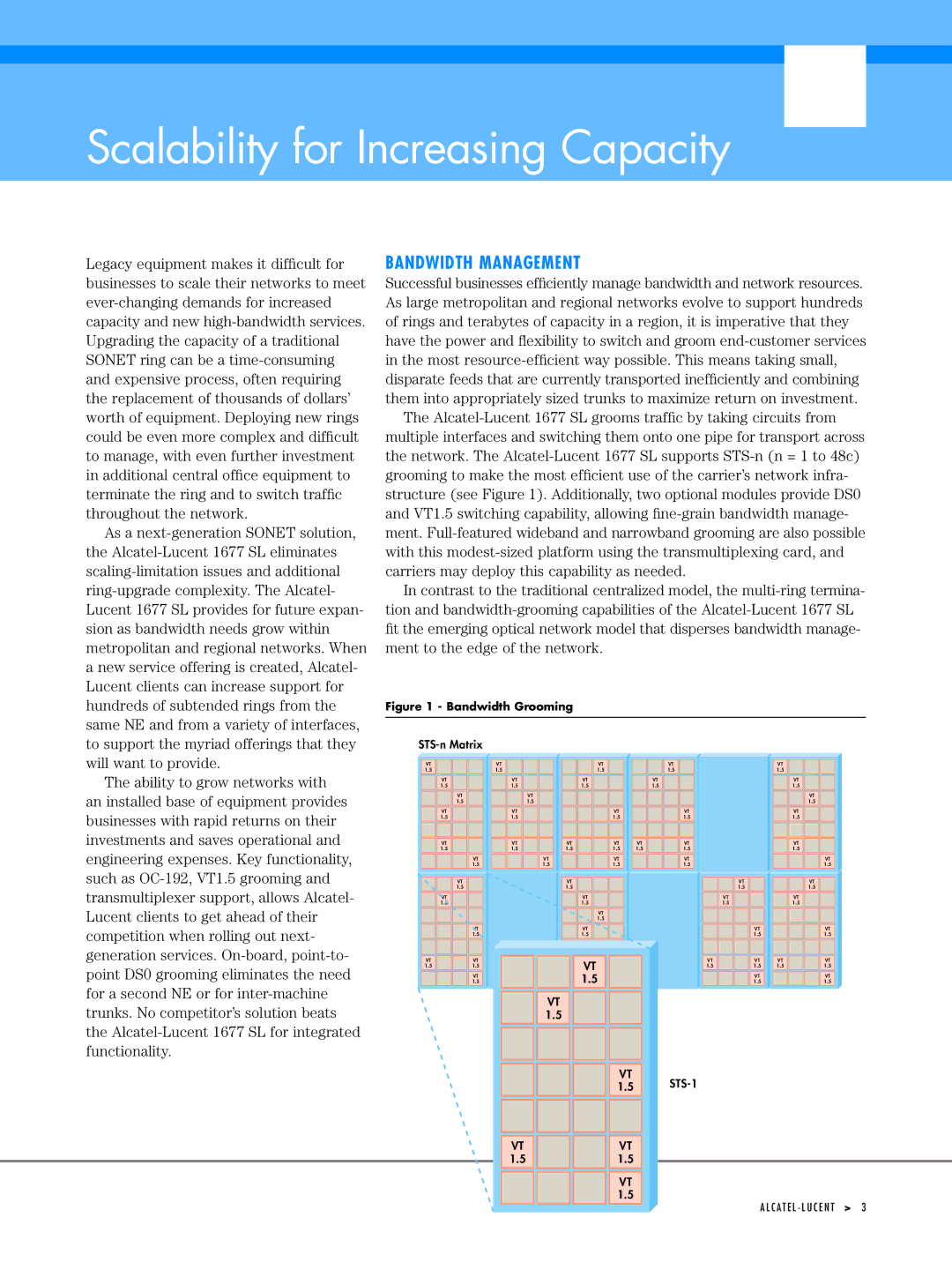 Alcatel-Lucent 1677 manual Bandwidth Management, Will want to provide 