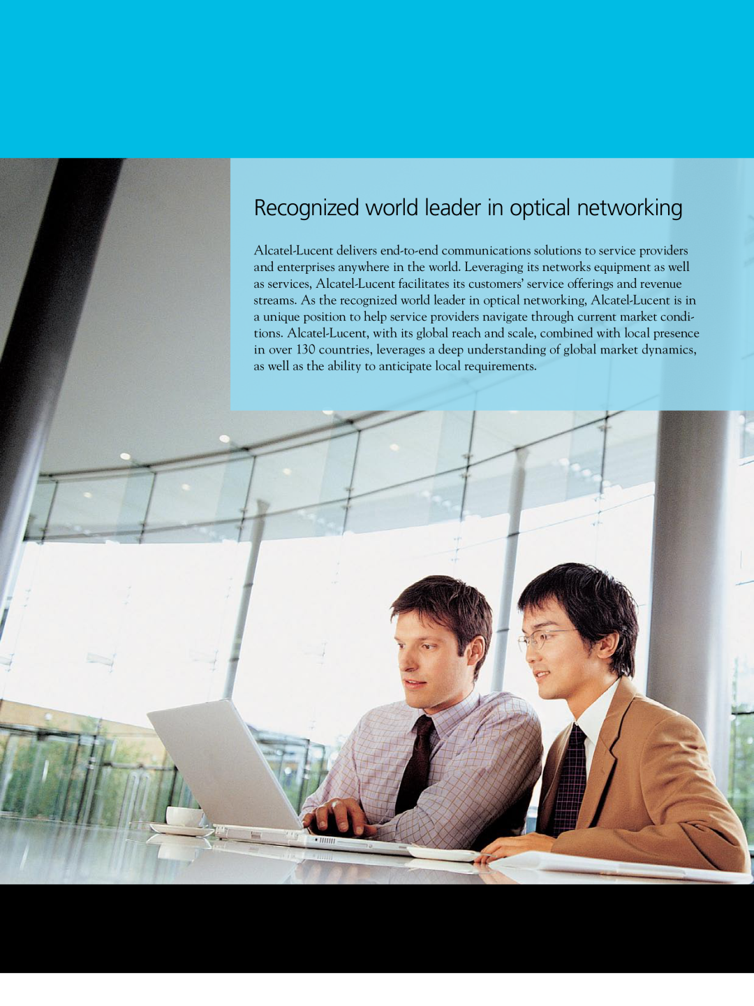 Alcatel-Lucent 1850 TSS-3 manual Recognized world leader in optical networking 