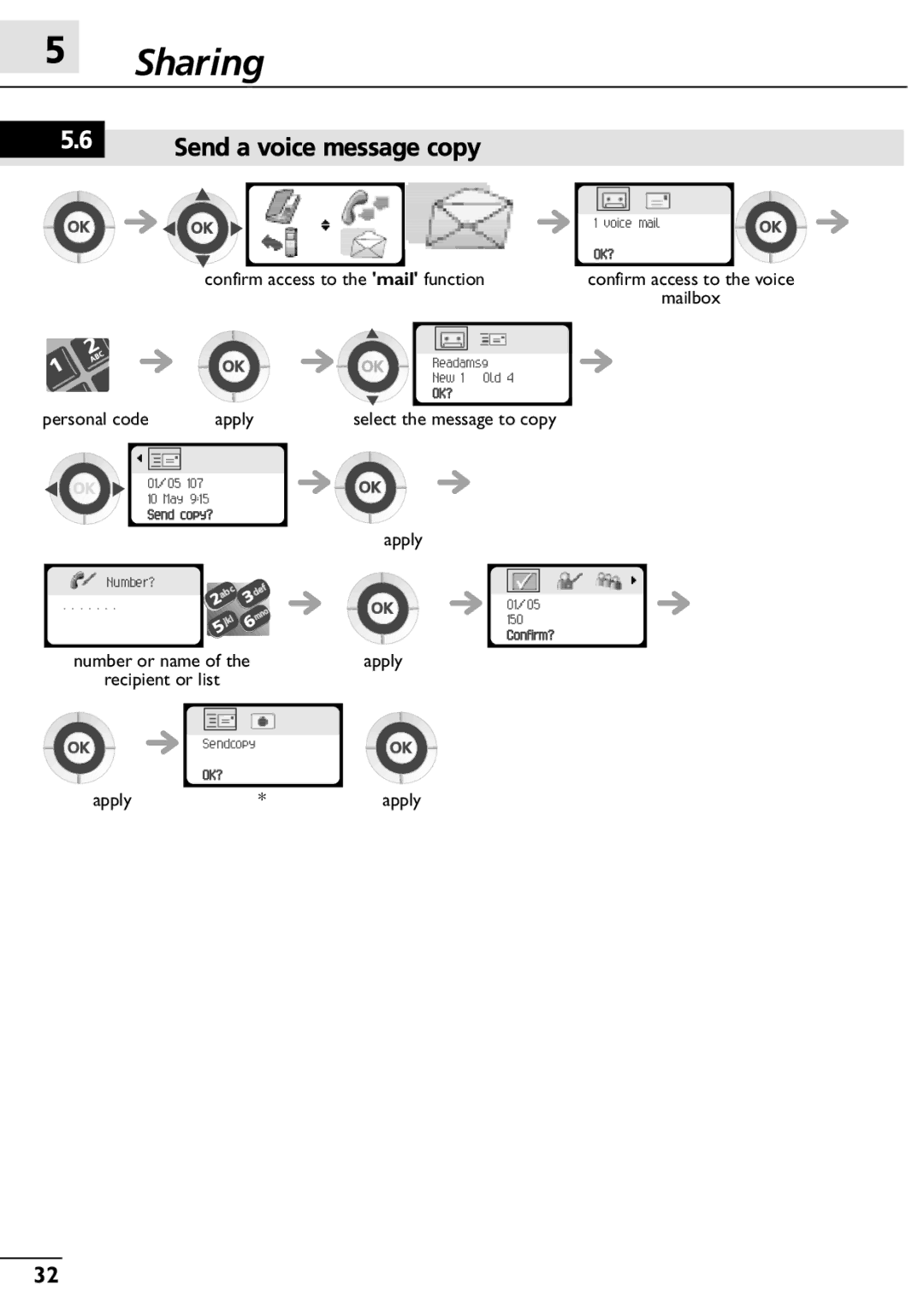 Alcatel-Lucent 300, 400 manual Send a voice message copy 