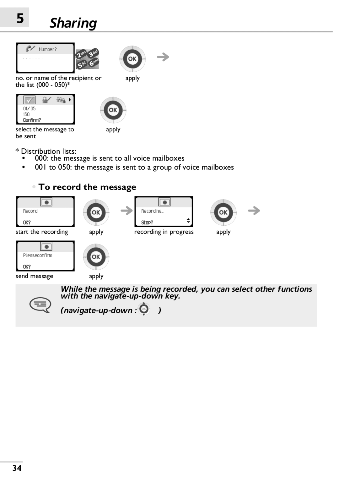 Alcatel-Lucent 300, 400 manual To record the message 