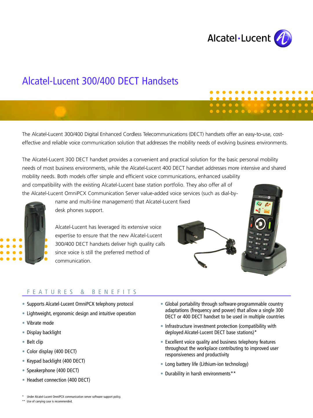 Alcatel-Lucent 400, 300 manual Alcatel-Lucent OmniPCX Office Communication Server 