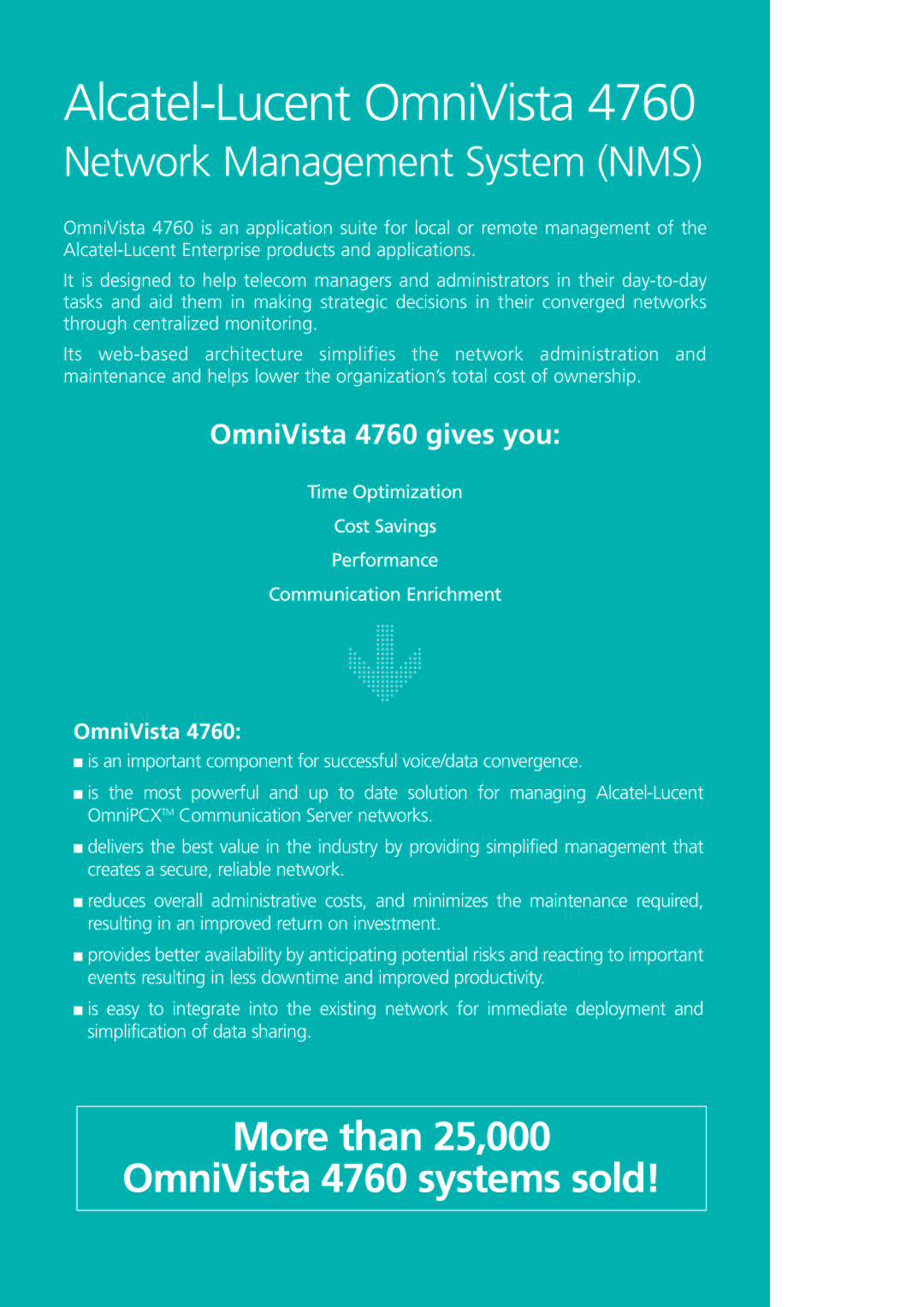 Alcatel-Lucent 4760 manual Alcatel-Lucent OmniVista 