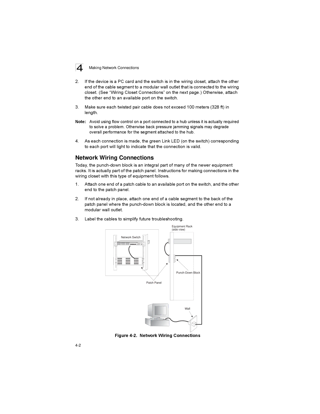 Alcatel-Lucent 6300-24 manual Network Wiring Connections, Making Network Connections 