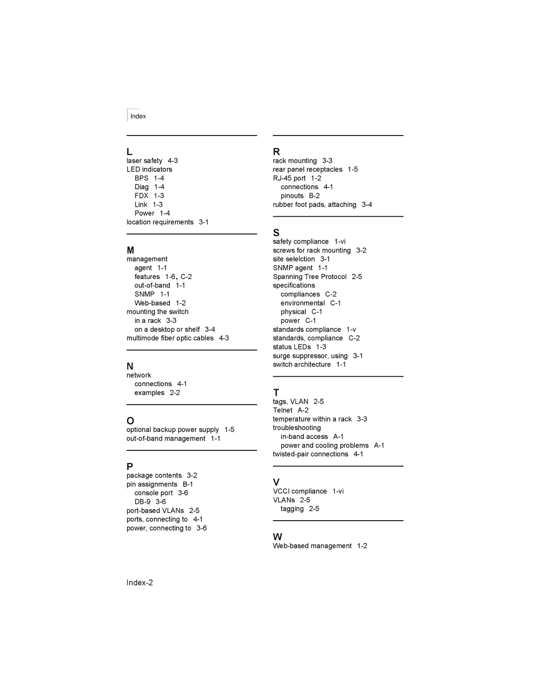 Alcatel-Lucent 6300-24 manual Index-2 