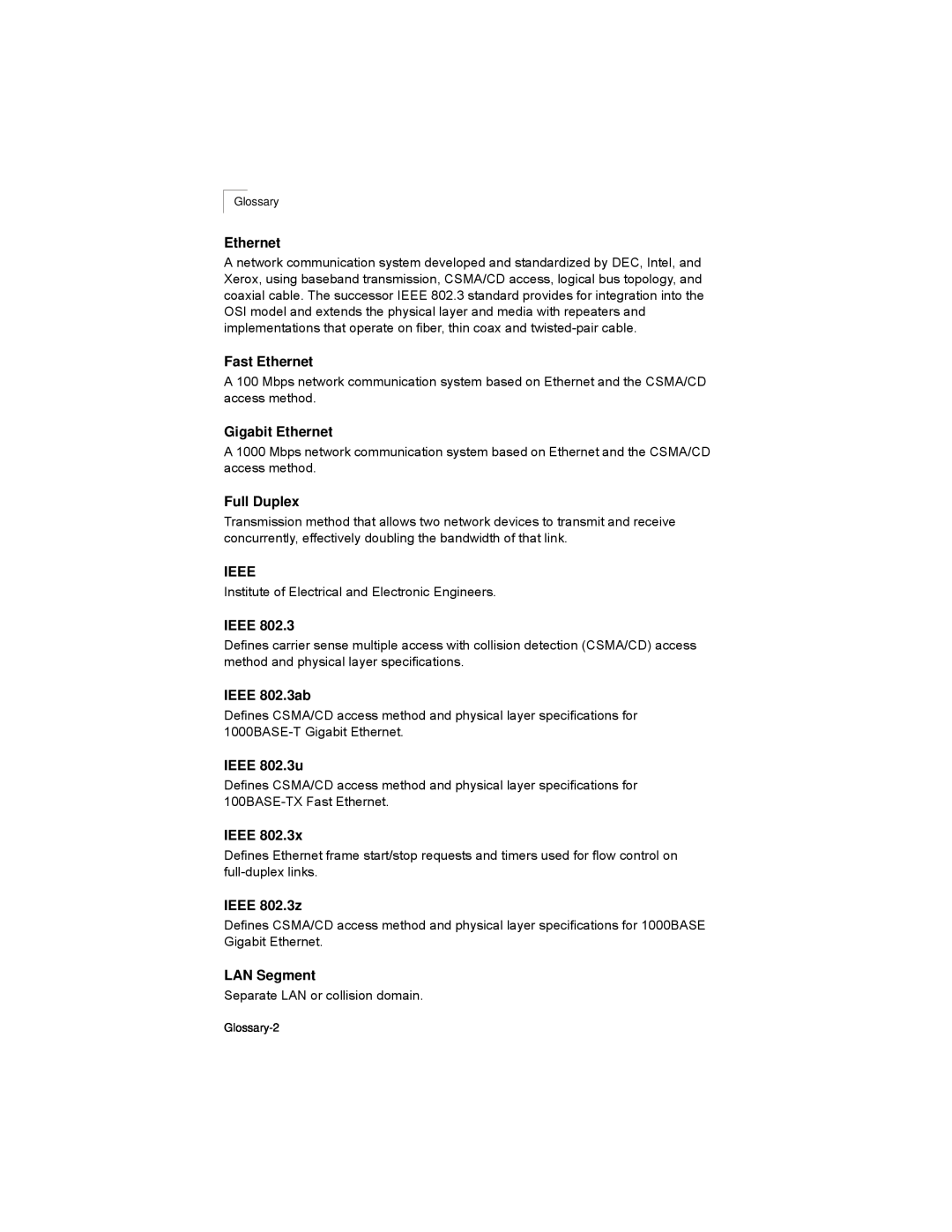 Alcatel-Lucent 6300-24 manual Glossary-2 