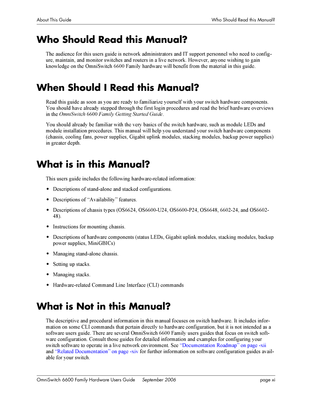 Alcatel-Lucent 6600 manual Who Should Read this Manual?, When Should I Read this Manual?, What is in this Manual? 