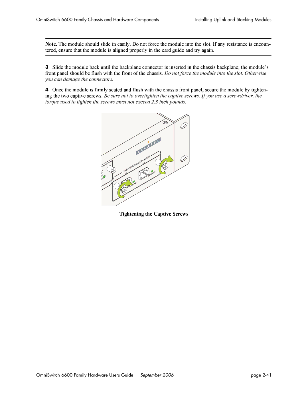 Alcatel-Lucent 6600 manual Link/Act Link/Act 